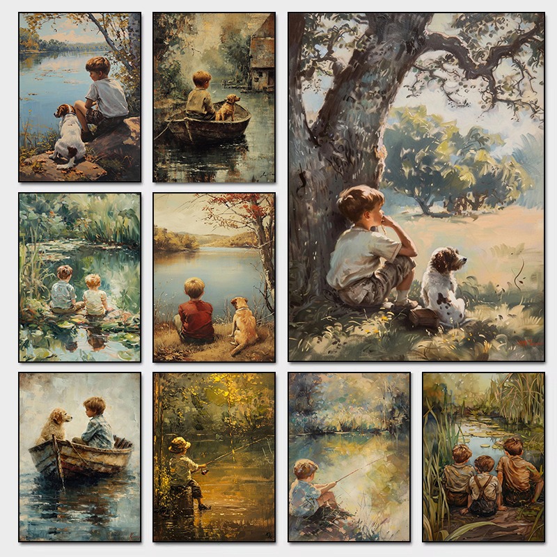Outdoor Adventure For Kids - Pôster de arte vintage para quarto