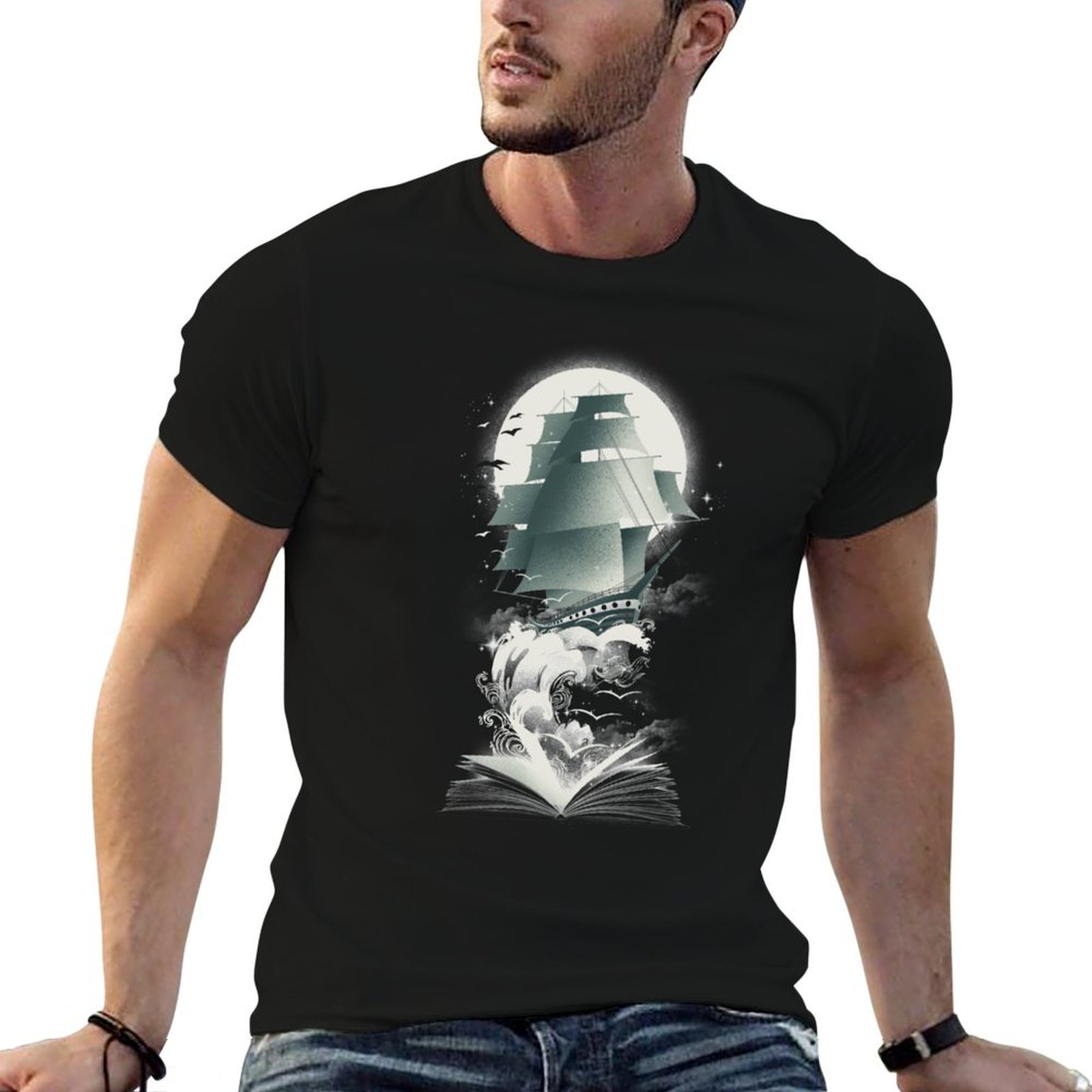 Outdoor Adventure Books - Camiseta Book of Adventures para trabalho