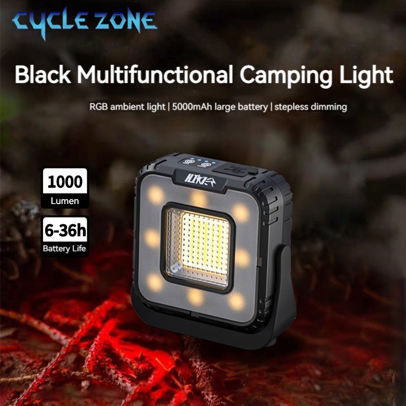 Outdoor Adventure Tent - Lanterna de acampamento recarregável 5000mah stepless