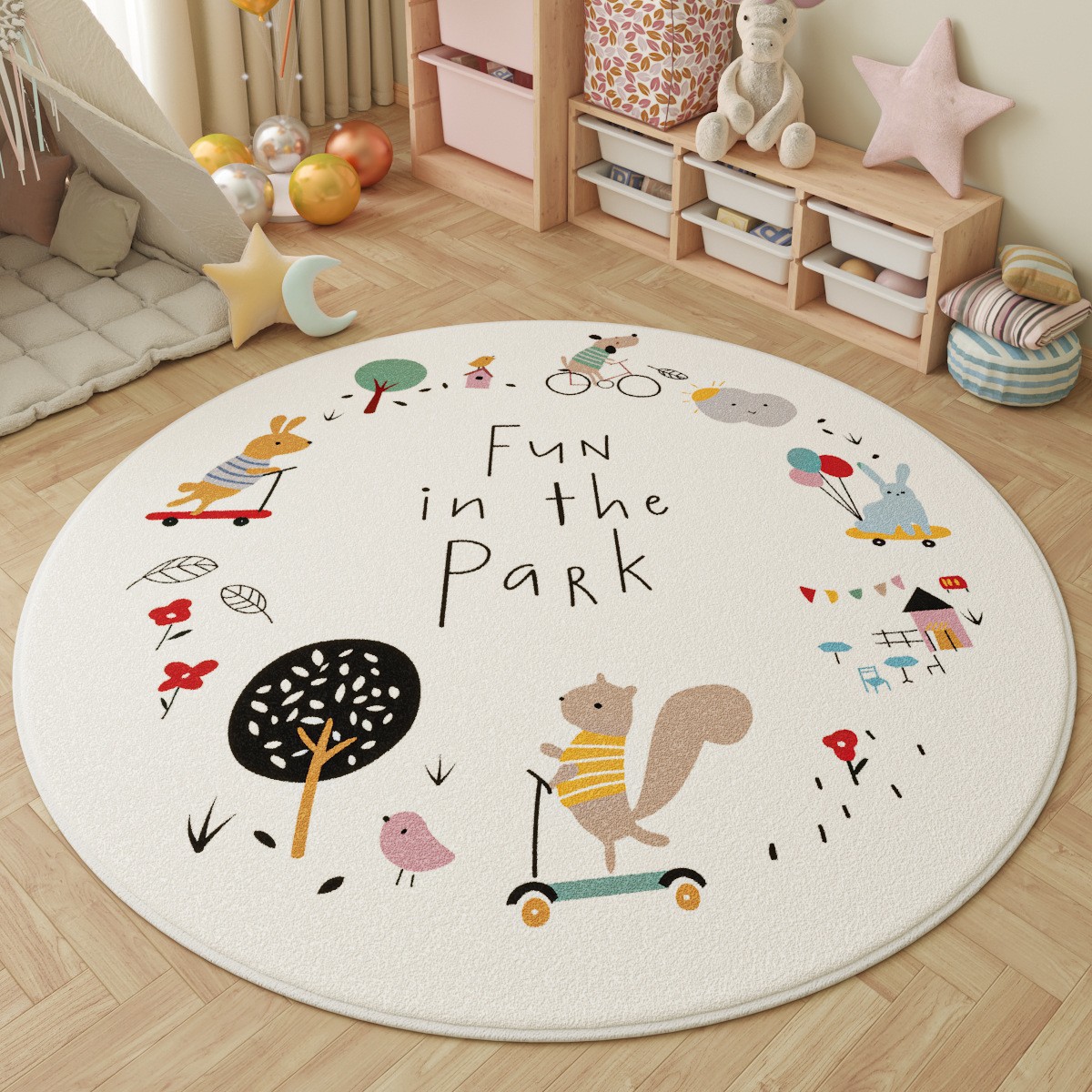 Tapete Redondo Infantil Divert - Outdoor Adventure For Kids avaliação e preço