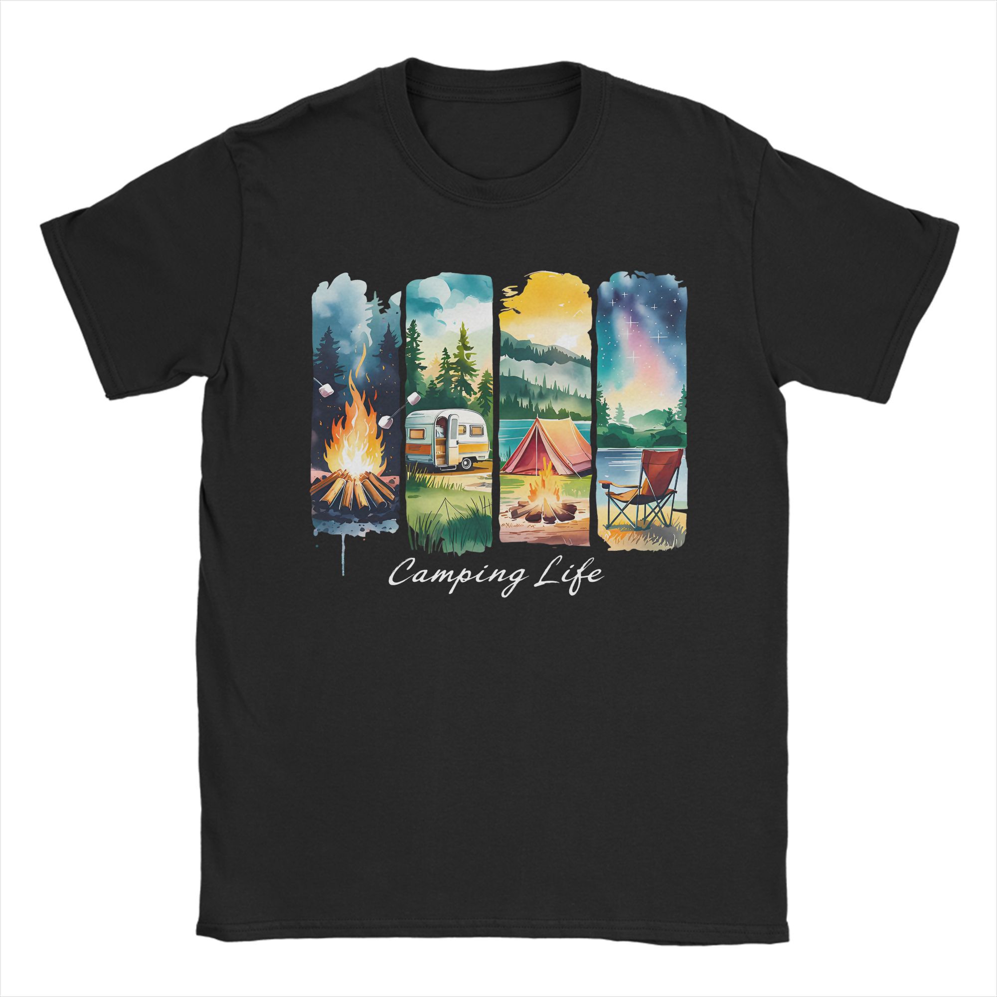 Camiseta de vida de acampament - Outdoor Adventure Tent avaliação e preço