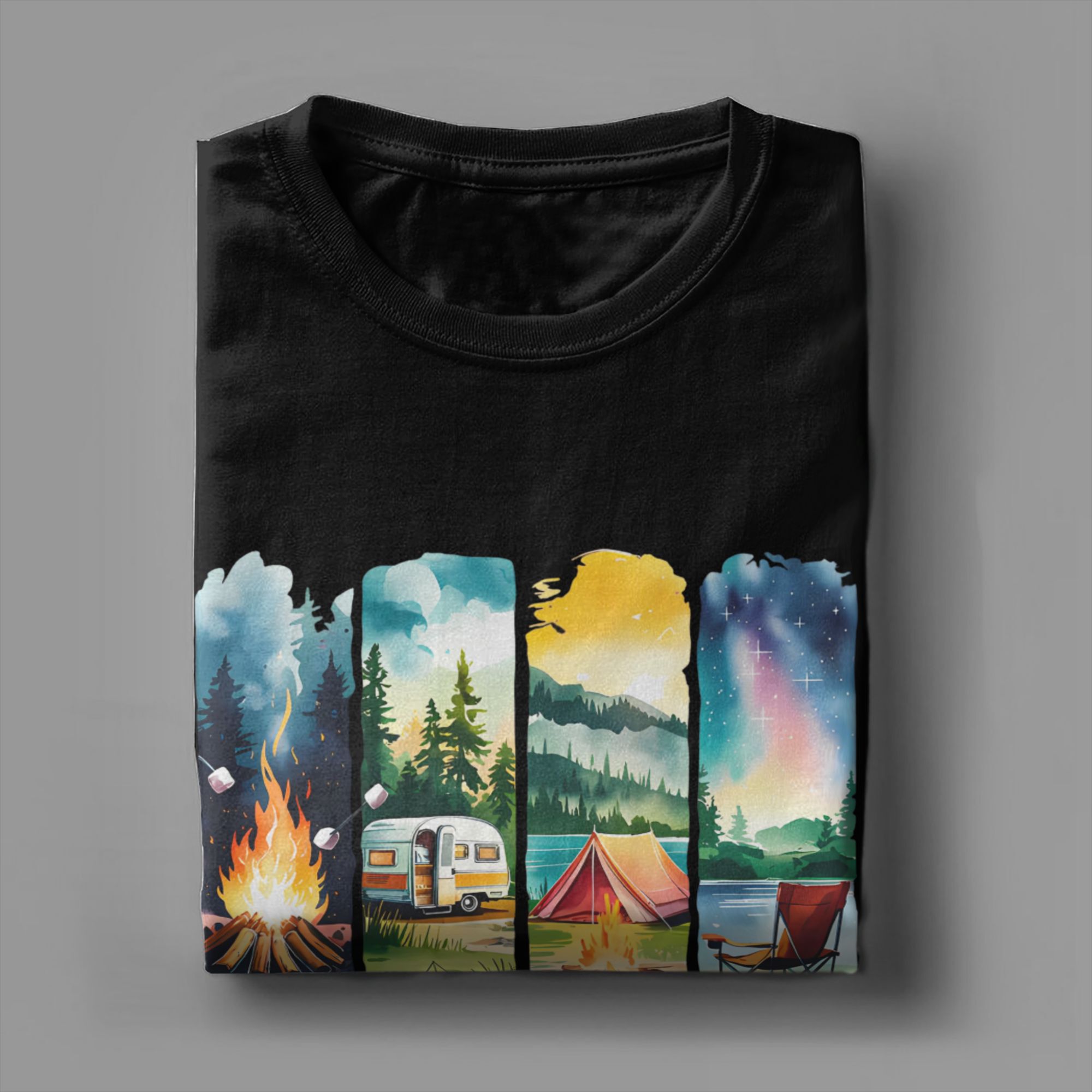 Camiseta de vida de acampament - Outdoor Adventure Tent avaliação e preço