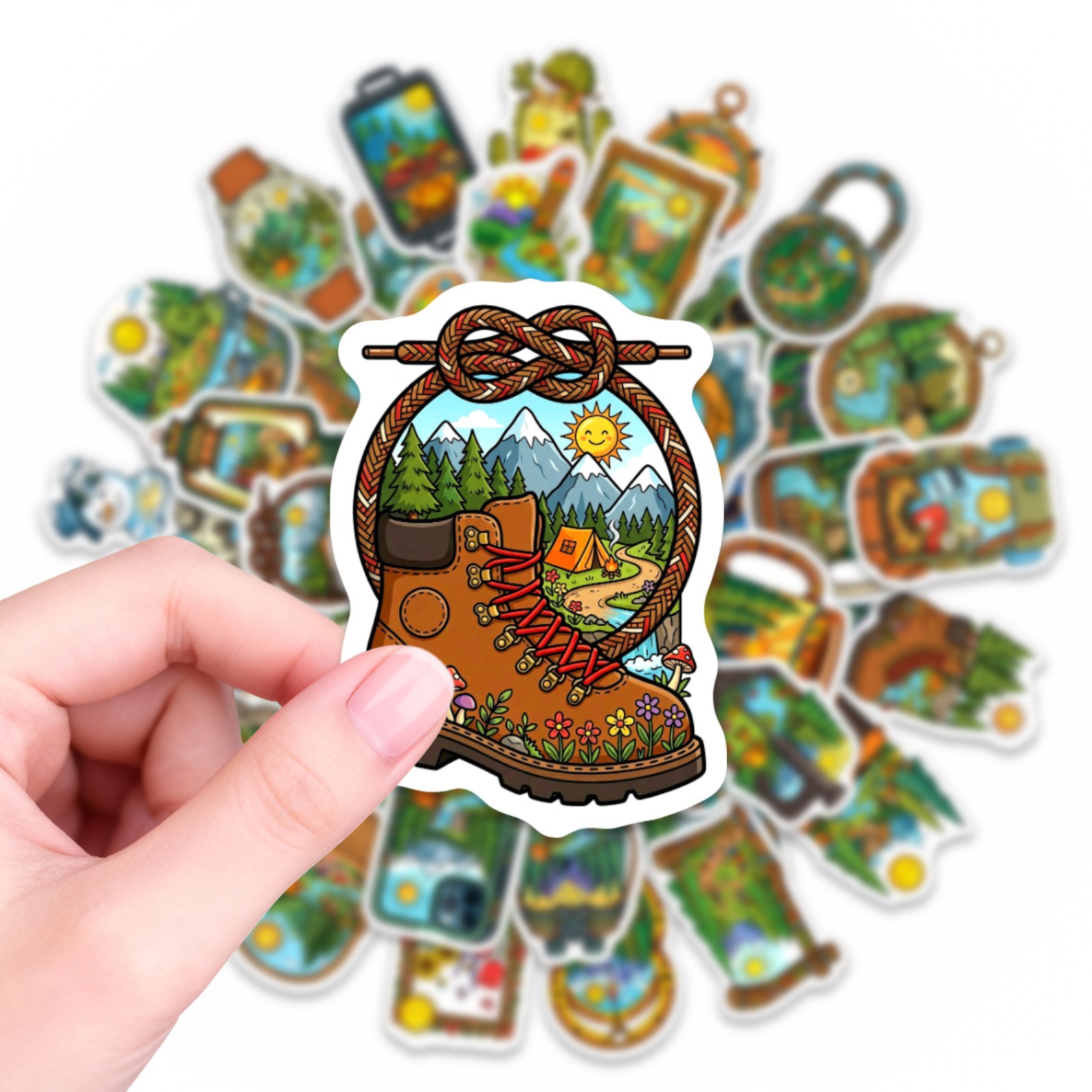 10/30/50PCS Adesivos de Aventu - Outdoor Adventure Books avaliação e preço