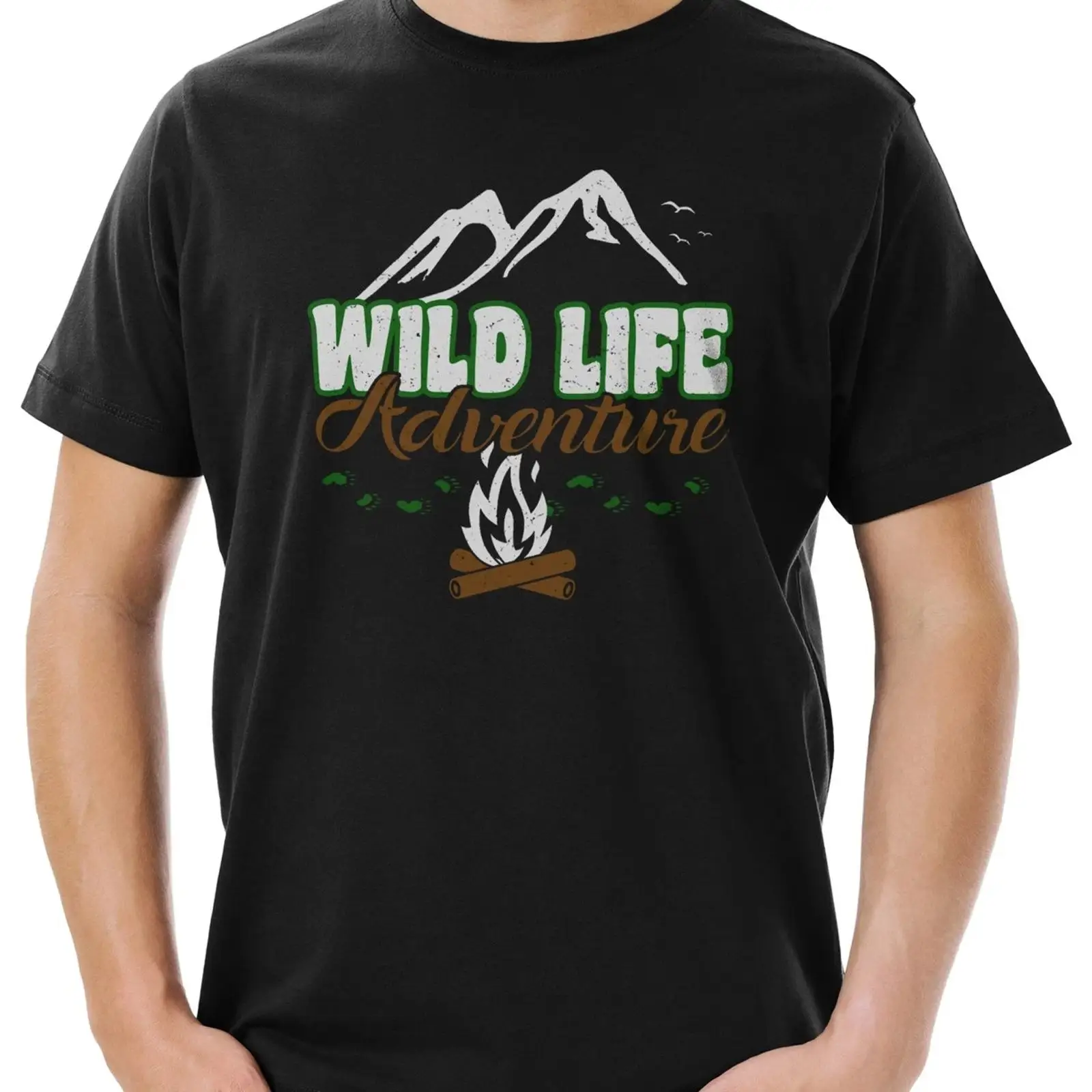 Camiseta masculina com logotip - Outdoor Adventure Logo avaliação e preço